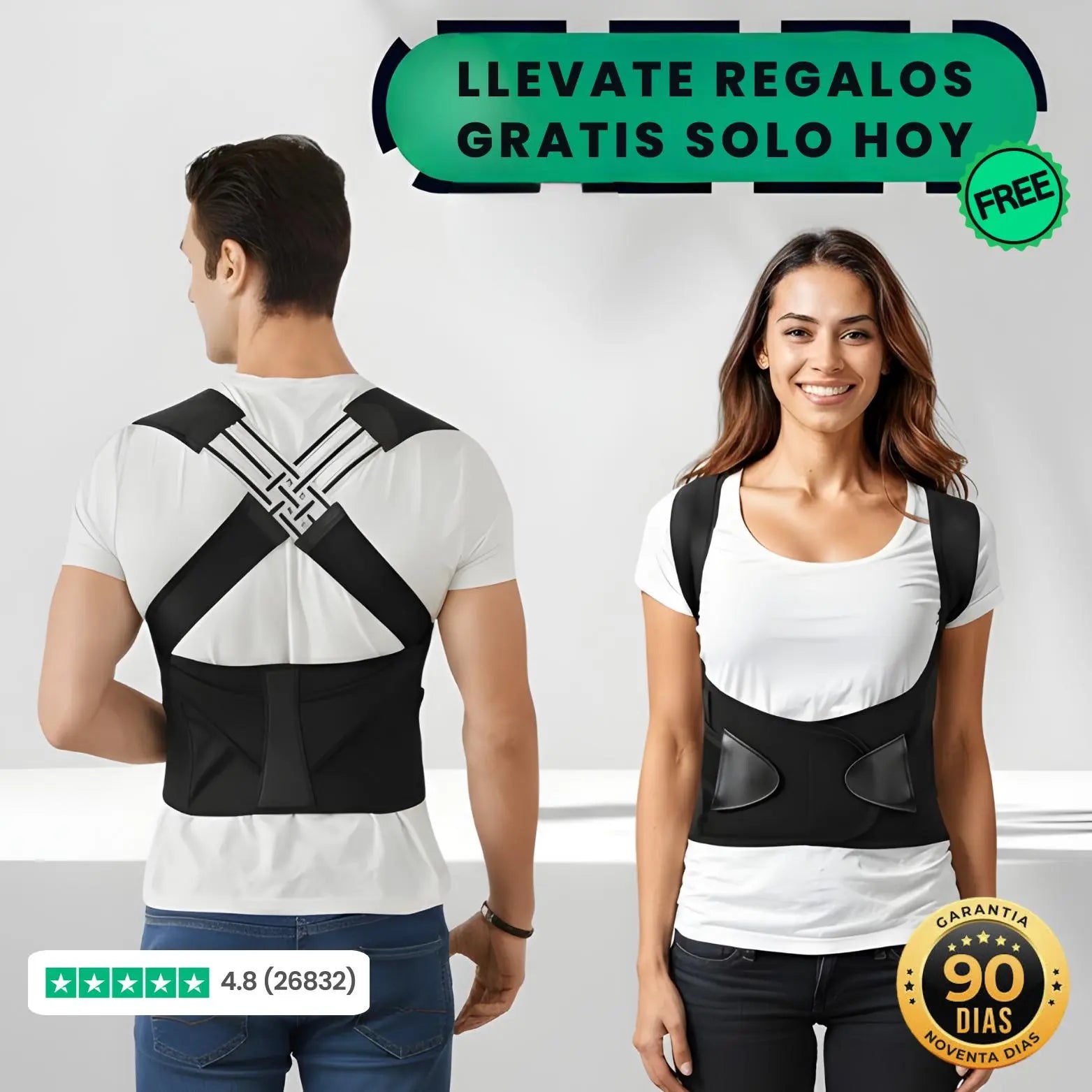 Davirae™ Corrector de postura instantáneo Davirae.com